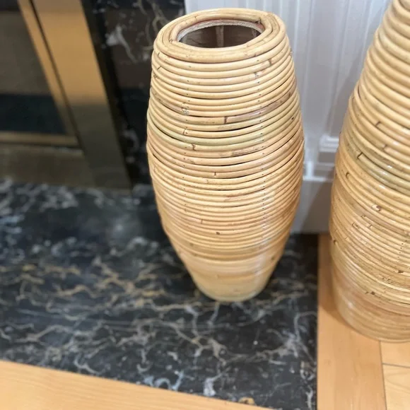 BOGO 50% OFF the second one Natural Indonesian rattan vase - Picture 13 of 14